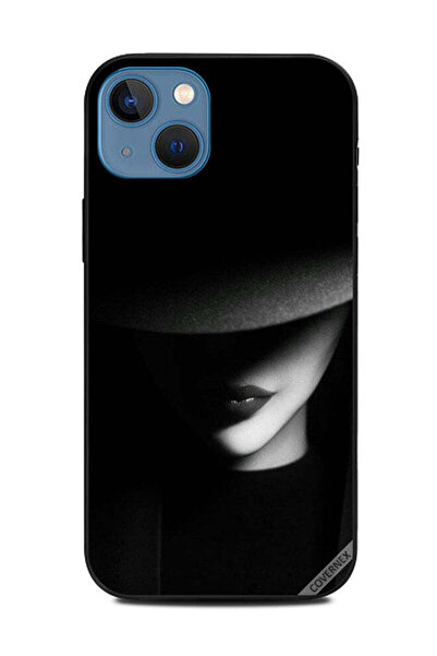 Covernex غطاء حماية لهاتف أبل آيفون 13 - فتاة القبعة السوداء - الصمت في الظلام