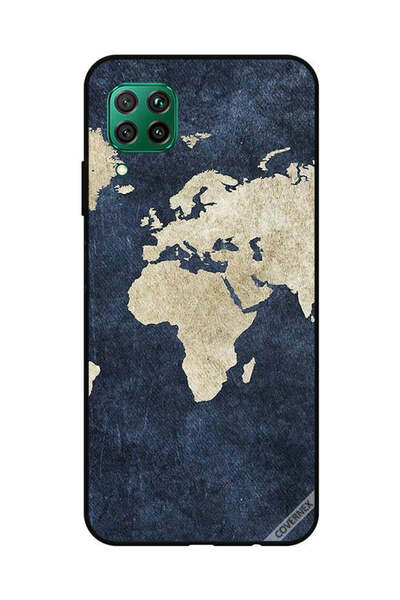 Covernex Protective Case Cover For Huawei Nova 7i / P40 Lite Map On Jeans Pat...