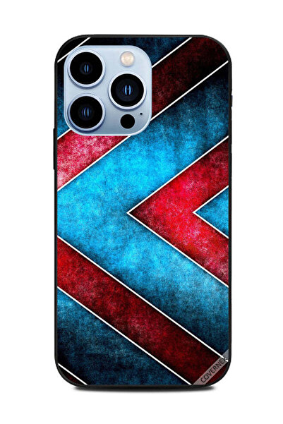 Covernex غطاء حماية لهاتف Apple iPhone 13 Pro - أسهم حمراء وزرقاء