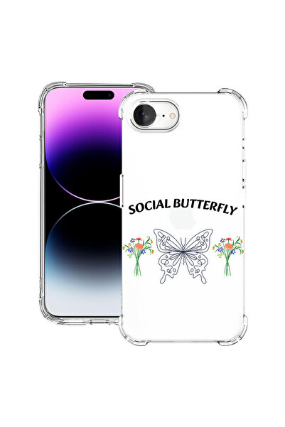 bestcase ® Carcasă antișoc pentru Apple iPhone 16e, Social Butterfly, 1988231...