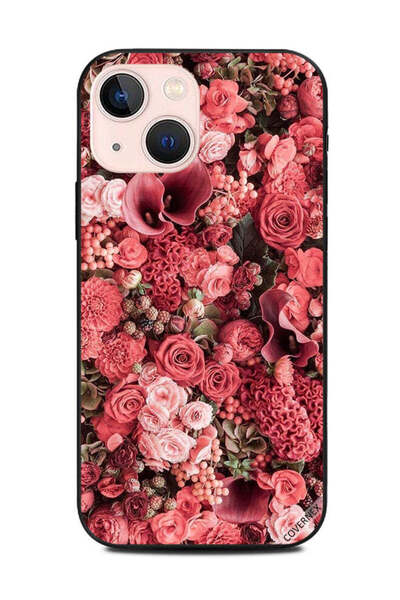 Covernex غطاء حماية لهاتف أبل آيفون 13 ميني - حديقة ورود الخوخ