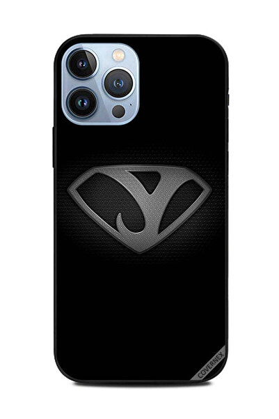 Covernex غطاء حماية لهاتف Apple iPhone 13 Pro Max أبجدي أبيض وأسود Y