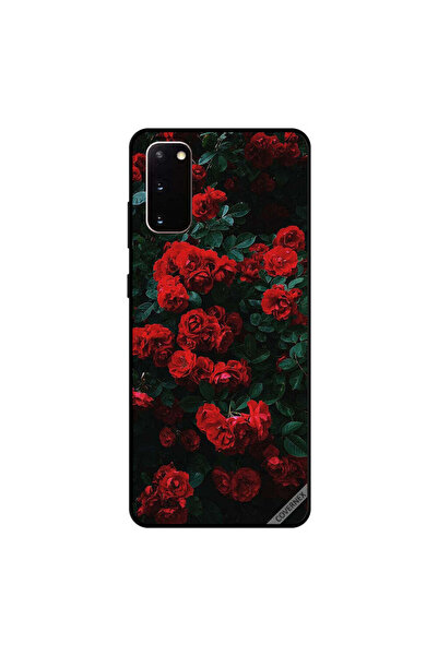 Covernex غطاء حماية لهاتف سامسونج جالكسي S20 بطبعة حديقة الورود الحمراء