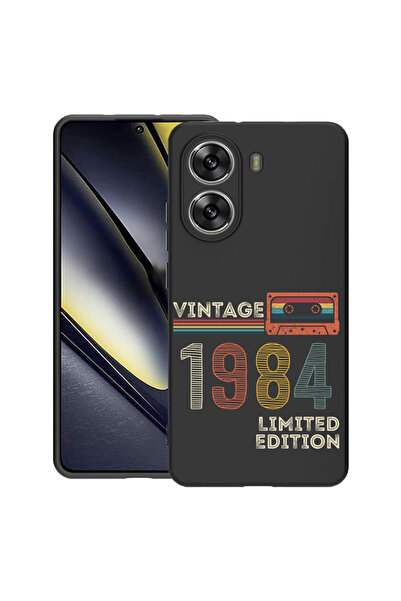 bestcase ® Husa Slim Silicon pentru Poco X7 Pro, 1984 - Vintage Tape, 1992025...