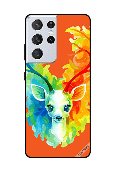 Covernex غطاء حماية لهاتف سامسونج جالاكسي S21 ألترا - غزال ملون