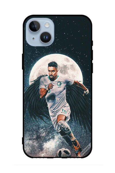 Covernex غطاء حماية لهاتف آبل آيفون 14 بلس سالم الدوسري يحمل كرة قدم