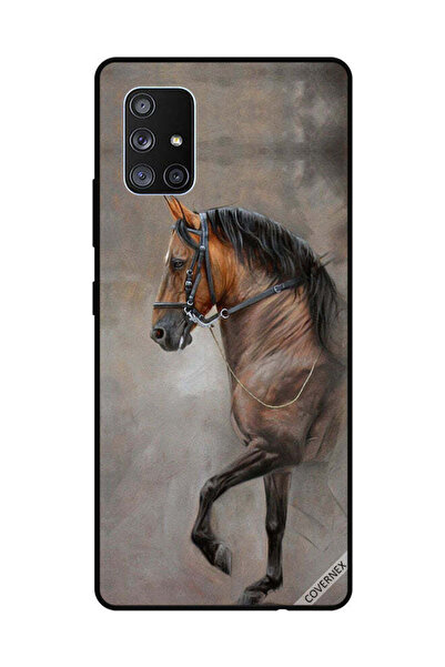 Covernex غطاء حماية لهاتف سامسونج جالاكسي A71 - صورة حصان عتيقة