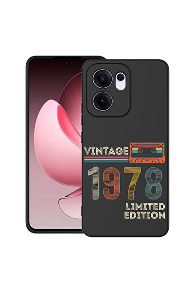 bestcase ® Husa Slim Silicon pentru OPPO Reno13 F / Reno13 FS, 1978 - Vintage...