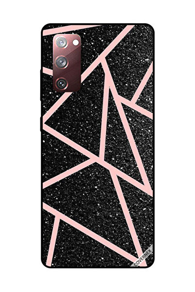 Covernex غطاء حماية لهاتف سامسونج جالاكسي S20 FE، أسود لامع، بنقشة مسارات ورد...