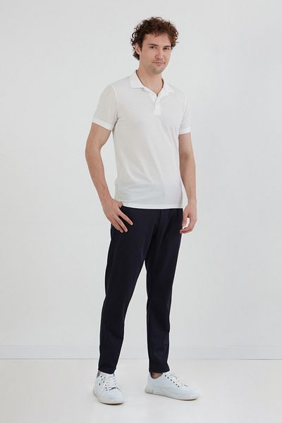 Fulla Moda Μπλουζάκι με κουμπιά με γιακά πόλο με λεπτή εφαρμογή