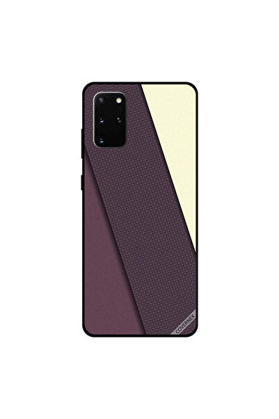 Covernex غطاء حماية سامسونج جالكسي S20 بلس بنمط مخطط باللون الأرجواني الداكن