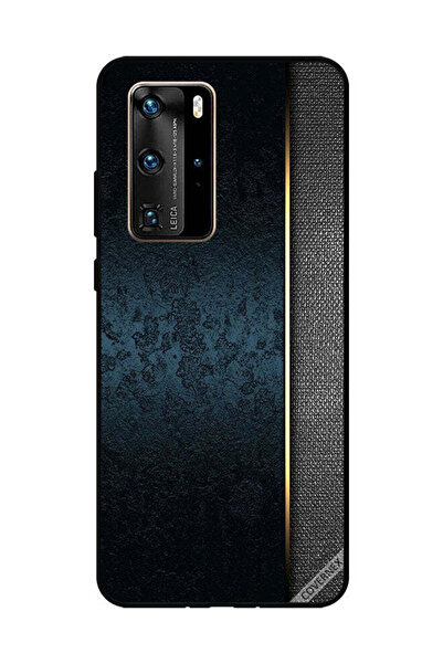 Covernex غطاء حماية لهاتف هواوي بي 40 برو، بنمط جلدي أخضر داكن