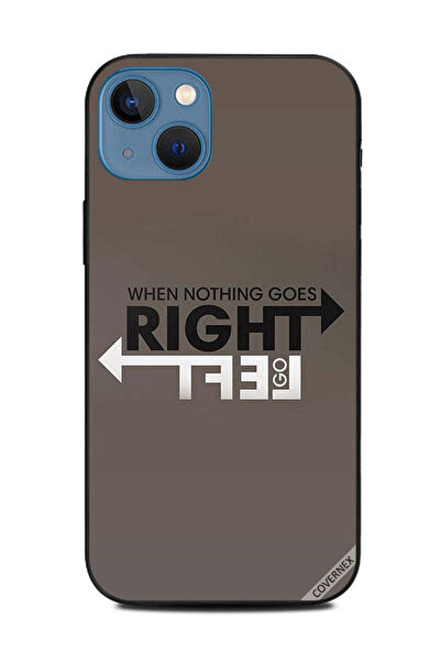 Covernex غطاء حماية لجهاز Apple iPhone 13 عندما لا يسير أي شيء على ما يرام، اتجه يسارًا