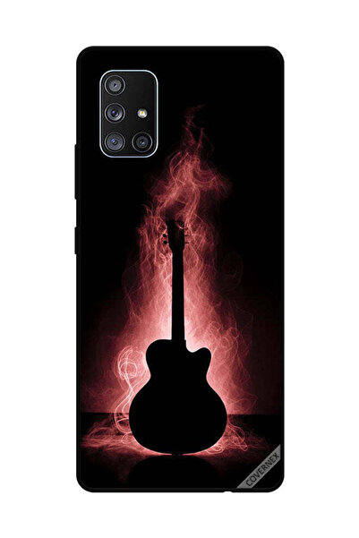 Covernex غطاء حماية لهاتف سامسونج جالاكسي A71 بطبعة انعكاس جيتار في الظلام