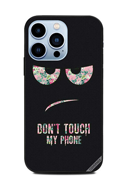 Covernex غطاء حماية لهاتف Apple iPhone 13 Pro - لا تلمس هاتفي - زهري