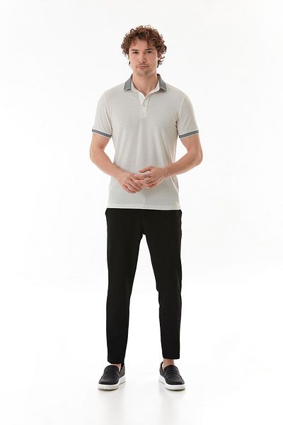 Fulla Moda Μπλουζάκι με μοτίβο Slim Fit Polo Collar