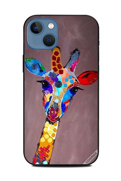 Covernex غطاء حماية لهاتف Apple iPhone 13 بتصميم زرافة ملونة