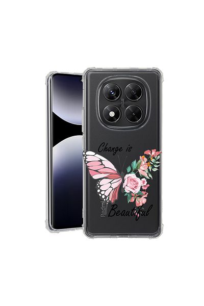 bestcase ® Anit Shock Case For Xiaomi Redmi Note 14 Pro 4G, Change is Beutiful, 1997764 AS 1853