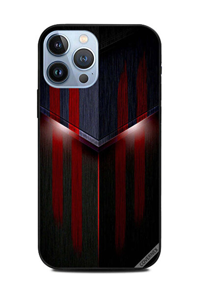 Covernex غطاء حماية لهاتف Apple iPhone 13 Pro Max بنمط إضاءة أحمر وأسود