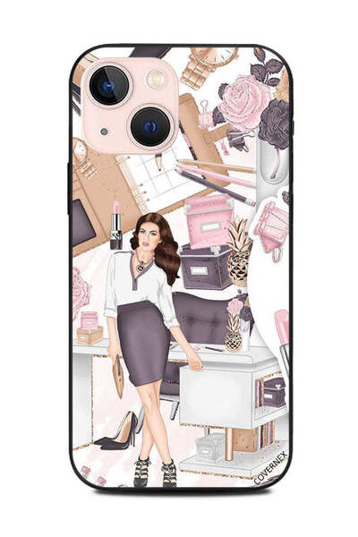 Covernex غطاء حماية لهاتف Apple iPhone 13 Mini فتاة المديرة والهوايات
