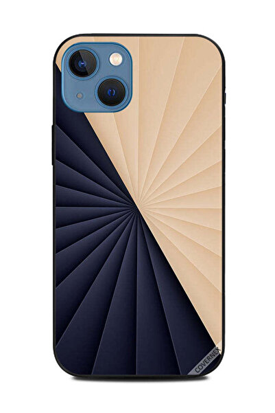 Covernex غطاء حماية لهاتف أبل آيفون 13 بنمط دوار كريمي وأسود