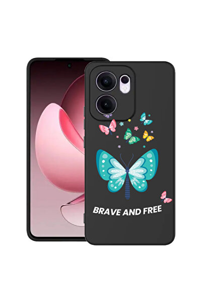 bestcase ® Husa Slim Silicon pentru OPPO Reno13 F / Reno13 FS, Butterflies, 2...