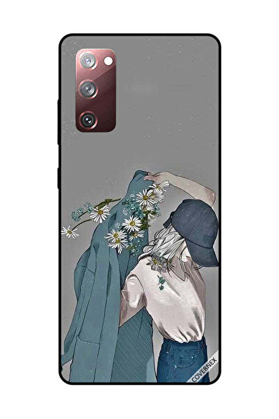 Covernex غطاء حماية لهاتف سامسونج جالاكسي S20 FE، فتاة ترتدي معطفًا مزهرًا