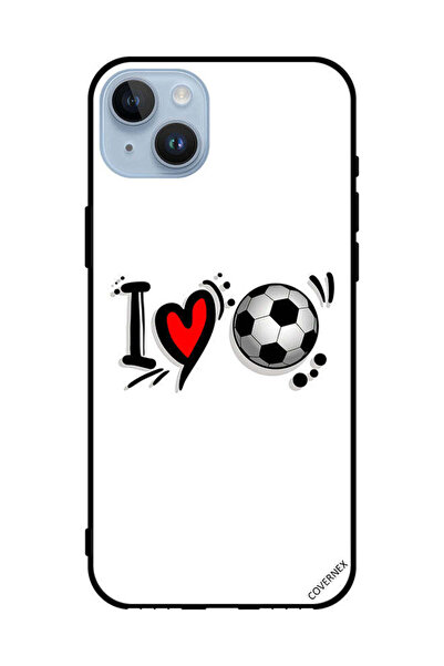 Covernex غطاء حماية لهاتف Apple iPhone 14 Plus أنا أحب كرة القدم