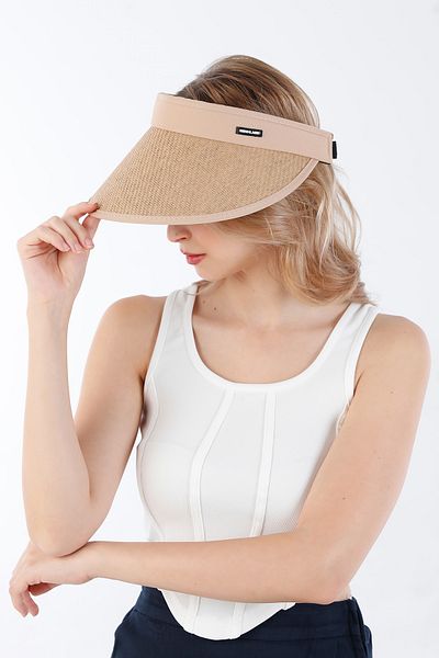 Fulla Moda Сламена шапка с регулируема периферия