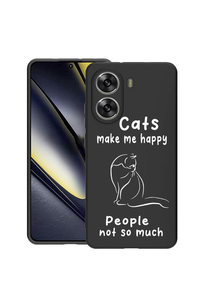 bestcase ® Husa Slim Silicon για το Poco X7 Pro, Γάτες και Άνθρωποι, 1992025 ...