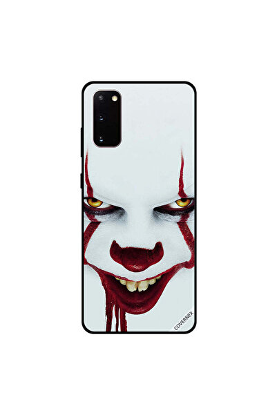 Covernex غطاء حماية سامسونج جالكسي S20 بطبعة وجه الجوكر باللون الأبيض