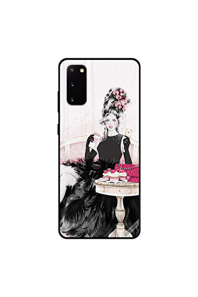 Covernex غطاء حماية لهاتف سامسونج جالكسي S20 - فتاة سوداء أنيقة جاهزة للحفلات