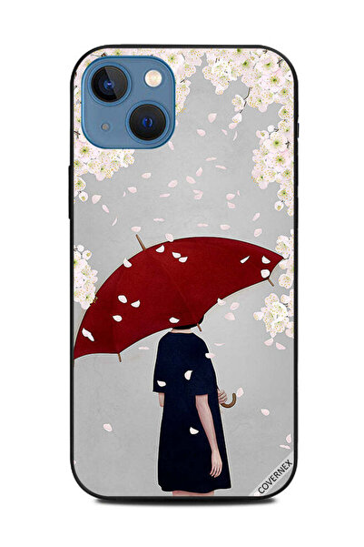 Covernex غطاء حماية لهاتف Apple iPhone 13 فتاة تحت المظلة