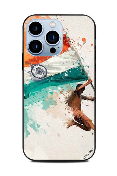 Covernex غطاء حماية لهاتف Apple iPhone 13 Pro يحمل علم الهند أثناء الطيران