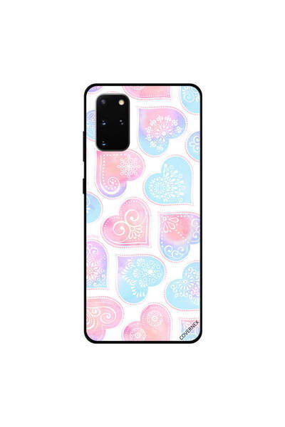 Covernex غطاء حماية لهاتف سامسونج جالكسي S20 بلس بنقشة قلوب وزهور