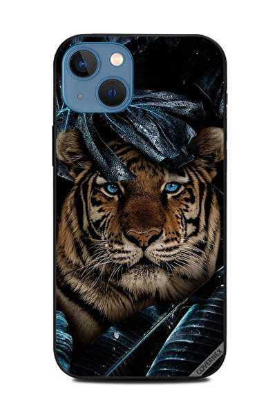 Covernex غطاء حماية لهاتف Apple iPhone 13 بتصميم نمر وأوراق شجر