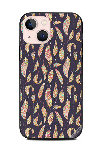 Covernex غطاء حماية لهاتف Apple iPhone 13 Mini بنمط ريشة متساقطة