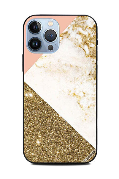 Covernex غطاء حماية لهاتف Apple iPhone 13 Pro Max بنمط لامع ذهبي وغير لامع
