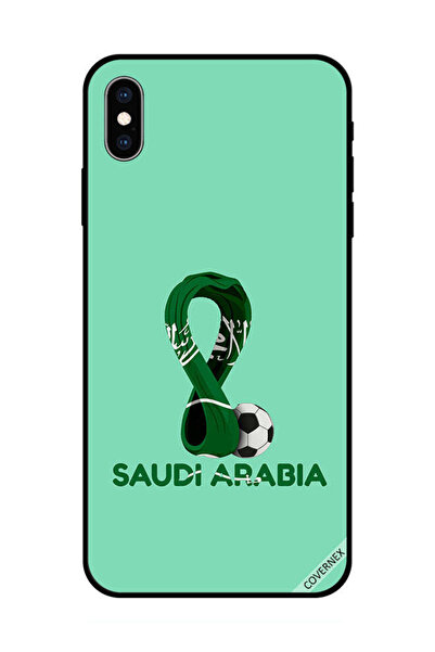 Covernex غطاء حماية لجهاز آيفون XS ماكس من آبل، علم المملكة العربية السعودية ...