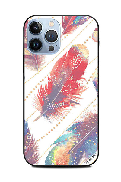 Covernex غطاء حماية لهاتف Apple iPhone 13 Pro Max، ريش ملون