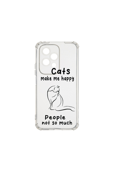 bestcase ® Αντικραδασμική θήκη για Honor 200 Lite, Γάτες και άνθρωποι, 182862...