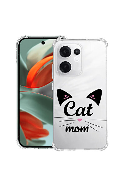 bestcase Carcasă antișoc Husa compatibilă cu Oppo Reno15 Pro, Cat Mom