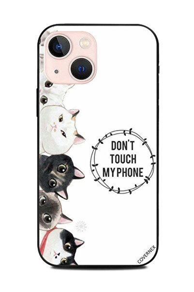 Covernex غطاء حماية لهاتف Apple iPhone 13 Mini - قطط لا تلمس هاتفي