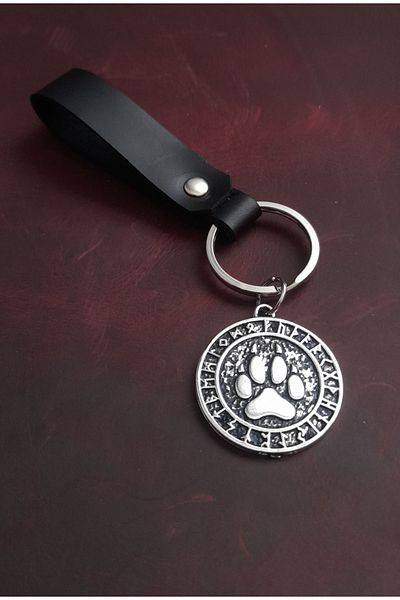 BSN Store Bear Claw Figure Premium Genuine Leather Keychain Gift Keychain