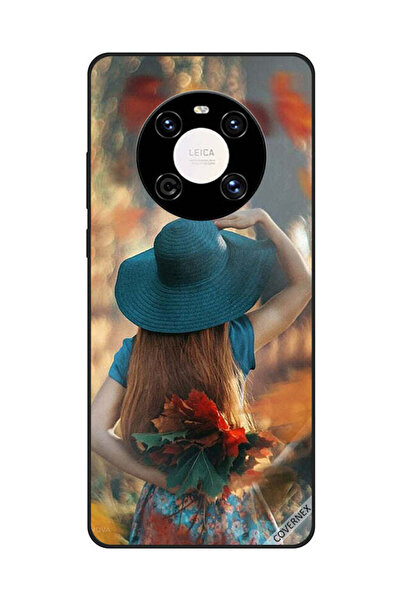 Covernex غطاء حماية لهاتف هواوي ميت 40 برو/40 برو+ - فتاة قبعة تخفي أوراق الحب