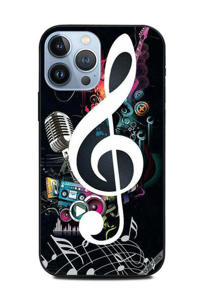 Covernex غطاء حماية لهاتف Apple iPhone 13 Pro Max عناصر موسيقية وموسيقى
