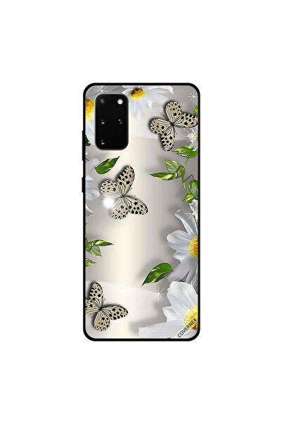 Covernex غطاء حماية لهاتف سامسونج جالكسي S20 بلس بنقاط سوداء ونقشة فراشات وزه...