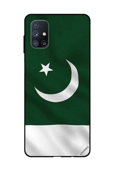 Covernex غطاء حماية لهاتف سامسونج جالاكسي M51 علم باكستان عمودي