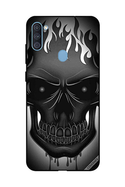 Covernex غطاء حماية لهاتف سامسونج جالاكسي A11 برسومات جمجمة