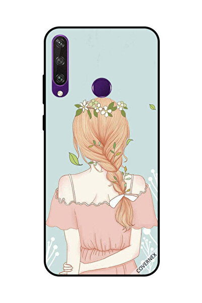 Covernex غطاء حماية لهاتف هواوي Y6P بفتاة واقفة بمظهر لطيف
